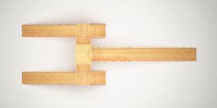 Зимняя горка Савушка Зима Wood-11