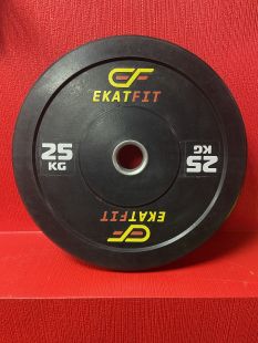 Диск бамперный EkatFit 25 кг (черный)