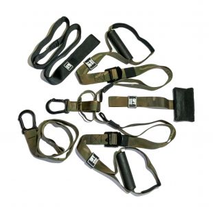 Петли для функционального тренинга хаки SQUAD с дополнительным карабином Original FitTools 